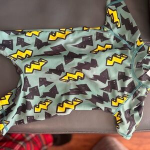 Graphic Baby Onesie with Lightning Print